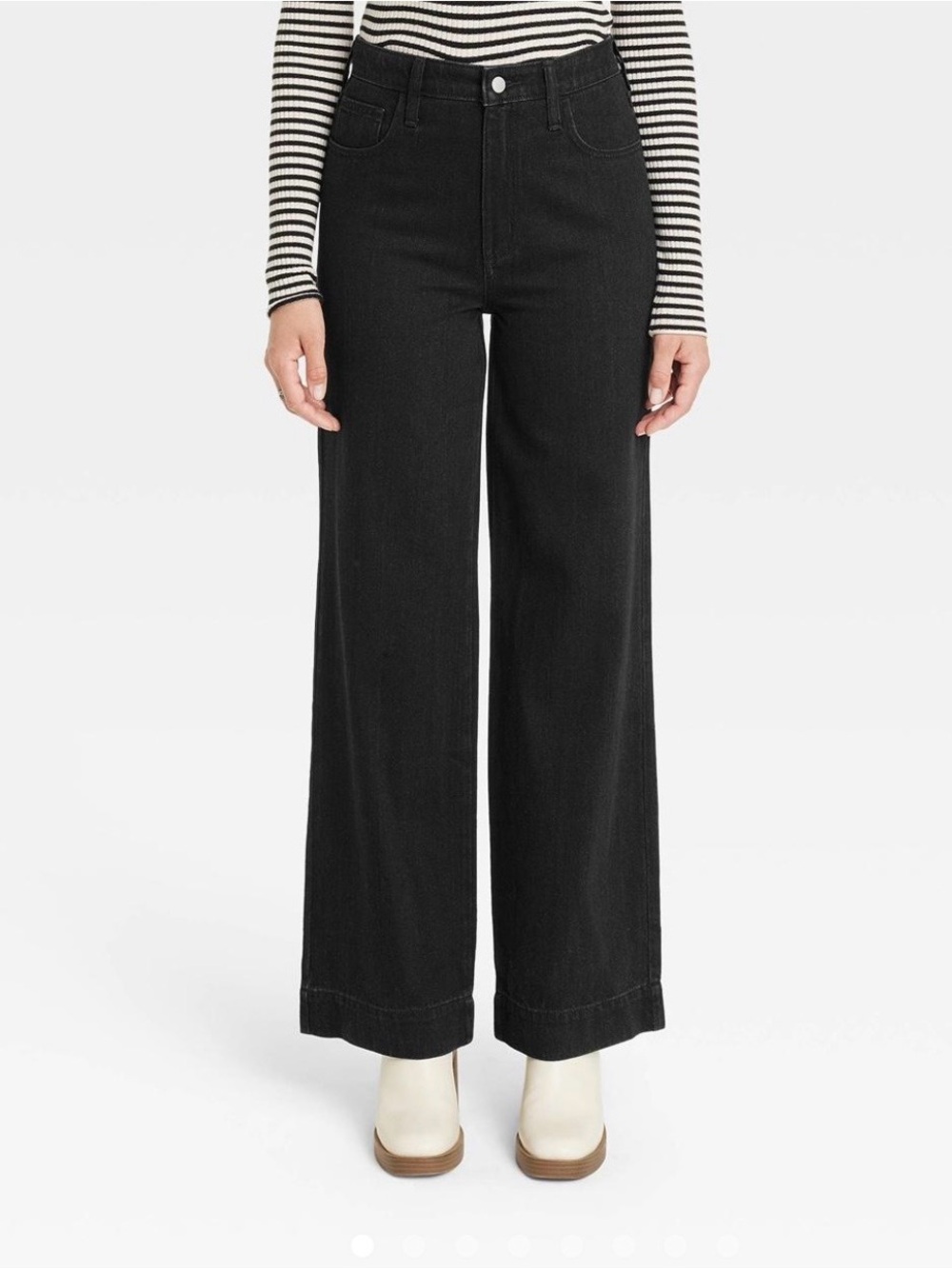 Universal Thread Black High-Rise Wide Leg Jeans